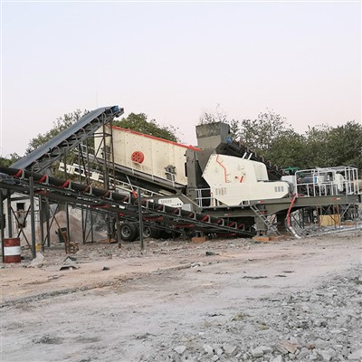 Limestone Tire-mounted Mobile Crusher